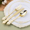 Goodluck 100 Pack Heavyweight Gold Plastic Silverware Set – 300