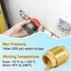 Boltigen Solid Brass Spring Check Valve, 2 Inch NPT Female