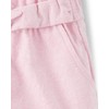 Gymboree,and Toddler Tie Front Linen Shorts,Simple Pink,5T