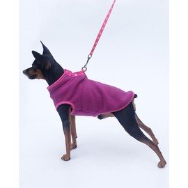 Pet Clothing, Dog Cold Weather Coat, Warm Dog Jumper, Soft Fleece Vest, Jacket, Jumper Costume for Puppies, Small Dogs, Purple (XS)