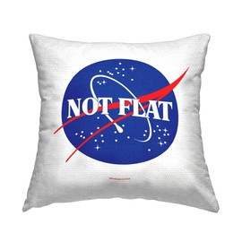 Stupell Industries Not Flat Astronomy Outdoor Printed Pillow, 18 x 18, Blue