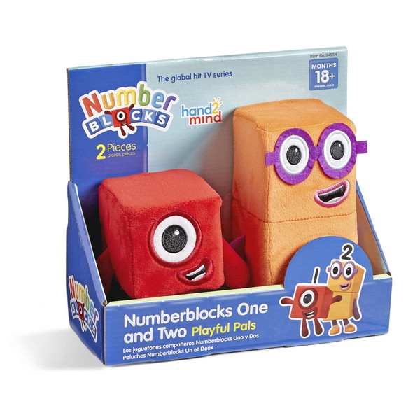 Learning Resources NumberBlocks 94554 Authentic One & Two Characters Plush