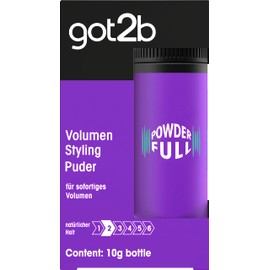 got2b Styling Powder Powderfull (10g), Hair Powder Gives Instant Volume Right At The Root, Volume Powder With Light Formula For Natural-Looking Hold