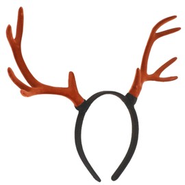 Angoily Deer Antlers Headband Antler Headband, 1 Pc Christmas Reindeer Antlers Hair Bands, Lovely Delicate Headwear for Women, Xmas Thick Pet Headbands Antler Headband, Reindeer Antlers Headband