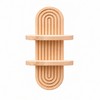 Boho Wooden Wall Shelf for Display & Storage – Single