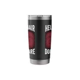 Helmet Hair Don't Care Mountain Bike Bicycling Biker Bicycle Stainless Steel Insulated Tumbler