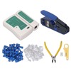 RJ45 Crimping Tool Kit Stripping Pliers 8P8C Crystal Head Network