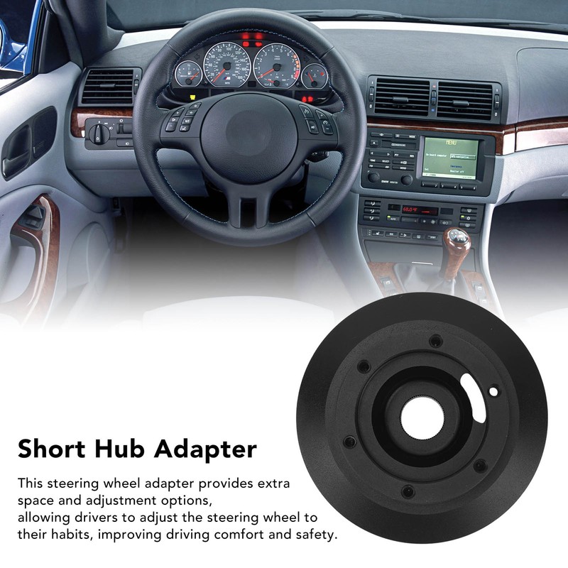 6 Bolt Hole Steering Wheel Short Hub Adapte Ergonomic Design