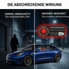 TAHJOS Pack of 4 Warning Dash Cam Recording Window Stickers,