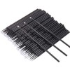 HGLOZ Microswabs for Eyelash Extensions Pack of 500 in Black – 2mm Soft Micro Applicator Brush with Microfiber Wands – Suitable for Cleaning and Applying Make-up