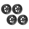 4Pcs 1/10 RC Tires Plastic Rubber Smoothly Surface Strong Cushioning