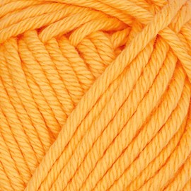 JubileeYarn Dainty Light Yarn - 100g/Skein Worsted Weight Cotton - 509 Bright Orange - 4 Skeins