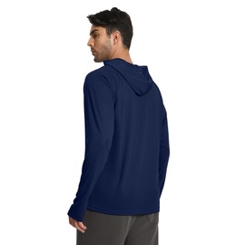 HovSiyla 5 Pack Men's Athletic Hoodies Moisture Wicking Long Sleeve Fishing Shirts UPF Sun Protection Rash Guards Shirts Thumb Hole Black Grey White Navy Red X-Large