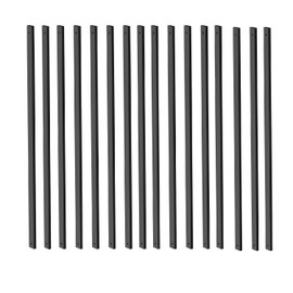 HZIU 50 Pack Deck Balusters 26"x 1" Staircase Baluster, Diameter Black Metal Deck Spindle and Stairs Railing,Hollow Round Black Deck Balusters for Deck Railing Porch