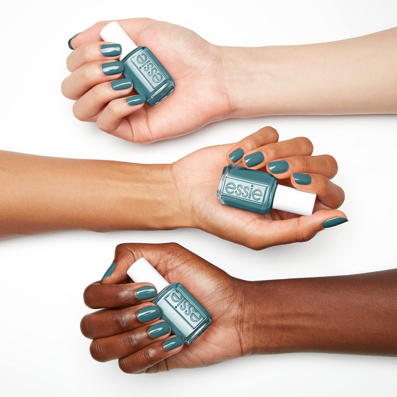 essie Nail Polish, Cream Finish, Transcend the Trend, Muted Teal-Blue,