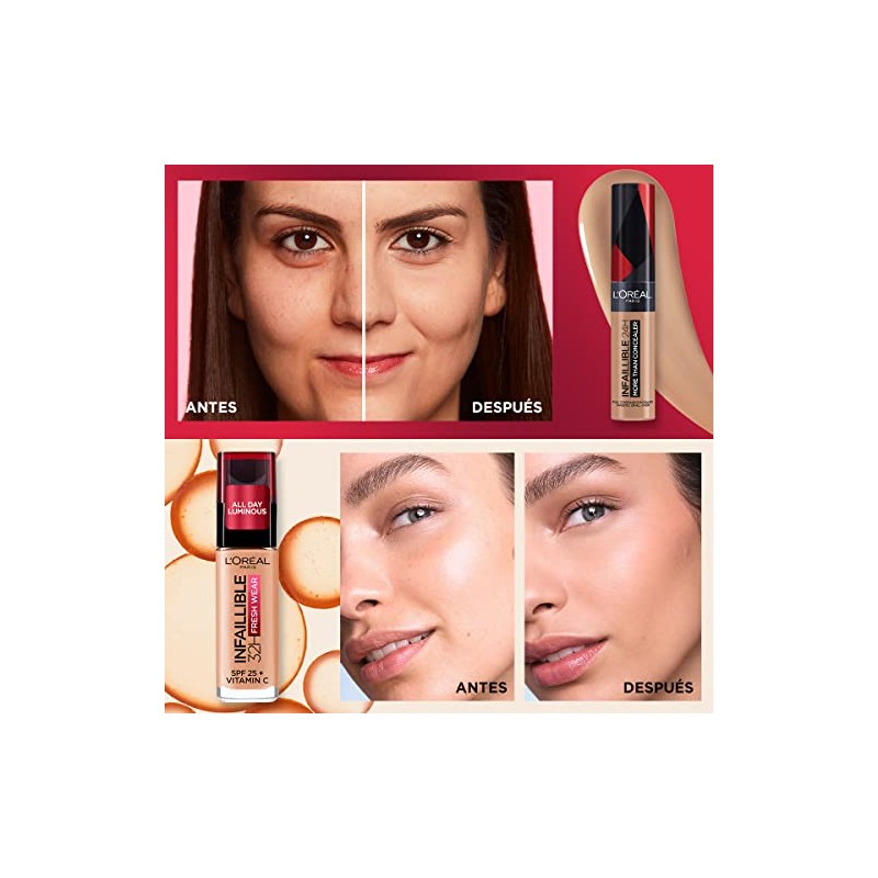 L'Oreal Paris, Infallible Kit Base De Maquillaje Y Corrector