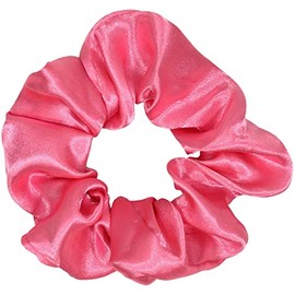 Medium Pink Satin - Cute Handmade U Pick Scrunchies Gymnastics Pack Velvet Satin Hair Scrunchie Lot