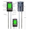 Splenssy Soil Moisture Meter 6-in-1 Soil Ph Meter Moisture/Fertility/pH/Temperature/Humidity/Light 90-Degree