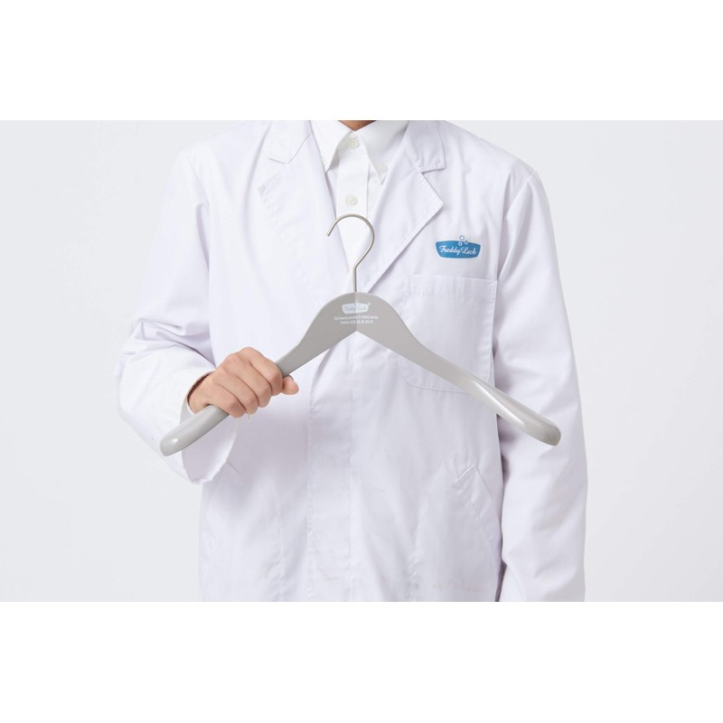 Freddy Leck(フレディレックウォッシュサロン) ウッドハンガーメンズ グレー FL-137