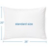 4 Pack Pillow Protectors with Zipper Standard Size Breathable &