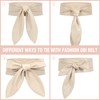 WHIPPY Women Obi Belt Fashion Wrap Around Wide Waistband Knotted