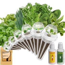 inbloom Herb Seed Pods Kit for AeroGarden, 7-Pods with Basil, Cilantro, Parsley Seed Hydroponic Growing System Kit, Seeds Starter Pod for idoo, Ahopegarden Gardening Supplies