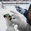 ineepor Alpaca Gloves Men Women Double Layer Touchscreen Thermal Warm