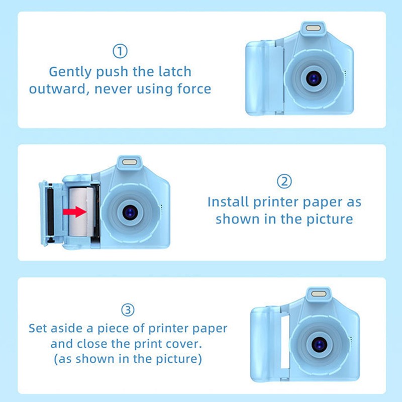 Kids Print Camera 1440P 2.8 Inch Screen Mini Children Video