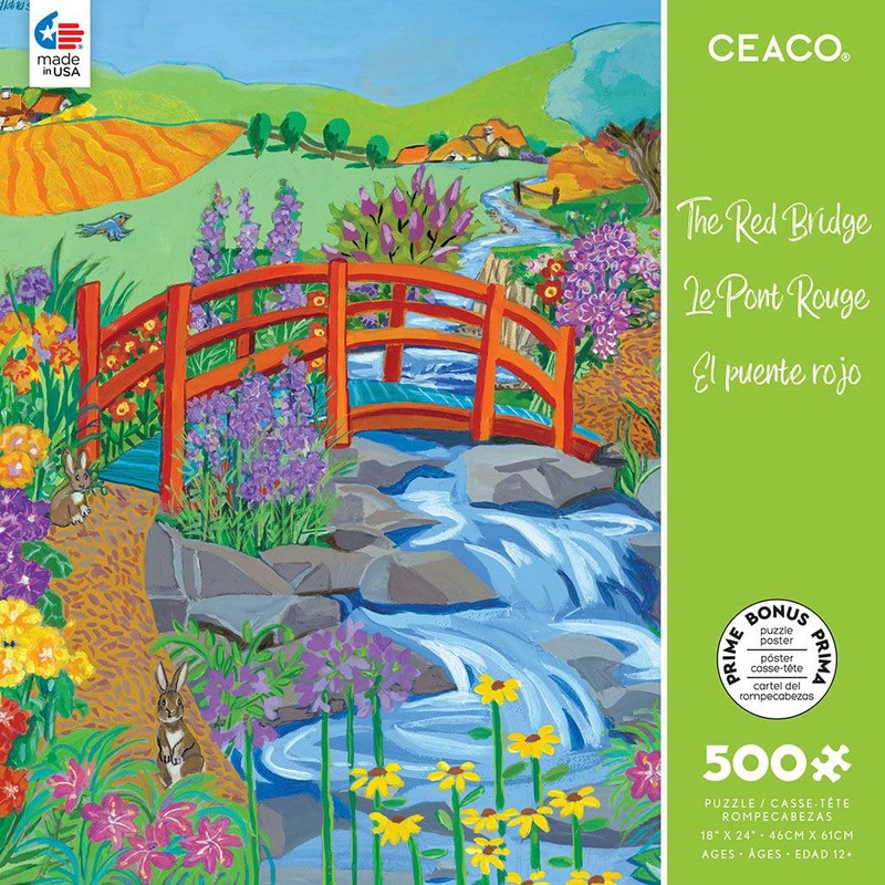 Ceaco - Red Bridge - 500 Piece Jigsaw Puzzle