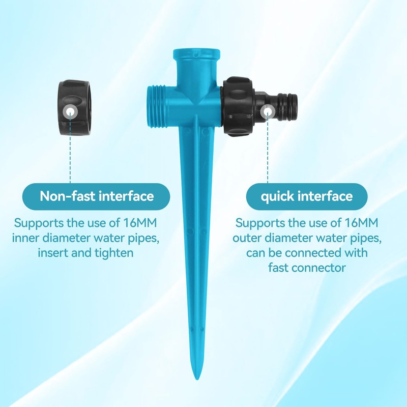 Proxima Direct 2 Pack Yard Sprinkler 360° Rotating Lawn Sprinkler