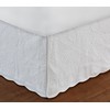 Greenland Home Paisley Quilted Bed Skirt, King, White