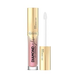 Eveline Cosmetics Diamond Glow Lip Luminiser with Hyaluronic Acid - No. 08 Honey Glam | Ultra Moisturising & Nourishing Shine for Shiny Lips