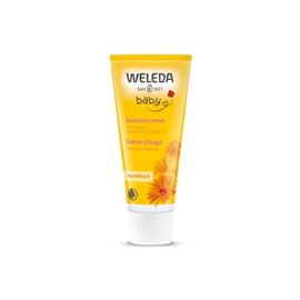 WELEDA Calendra Baby Facial Cream, 1.7 fl oz (50 ml), Moisturizing & Protecting Face Cream, Gentle Herbal Scent, Naturally Derived Ingredients, Organic
