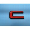 Auto Front Rear GMC Black Red Emblem Overlay 2019-2022 GMC