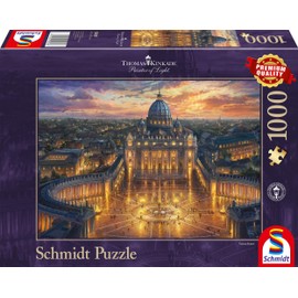 Schmidt Spiele 59628 Thomas Kinkade, Vatikan, 1000 Teile Puzzle, Bunt