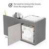 Sumnacon Square Linen Tissue Box Cover - Decorative Cube Tissue