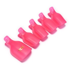 KADS Toe Gel Nail Polish Remover Clips Kit with Pack of 5 Reusable Toenail Nail Art Soak Off Cap Clip UV Gel Polish Remover Tool