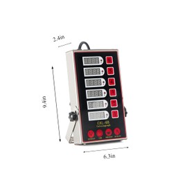 6 Channel Kitchen Timers for Cooking,Commercial Kitchen Timer Stainless Steel LED Technology Kitchen Timer Digital, Restaurant Kitchen Supplies,Reminder Function, Loud Alarm 110v
