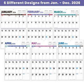 2026 Wall Calendar - 2026 Large Wall Calendar, Jan. 2026 - Dec. 2026, 14.7'' x 23.2''(Open), Big Calendars 2026, 12 Months Jumbo Large Print 2026 Calendar, 14.7'' x 11.6''(Close), Twin-Wire Binding