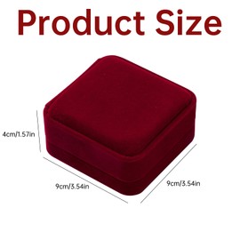 couduan 1 Pcs Bracelet Box,Travel Jewellery Box for Women,Bracelet Gift Box,Bracelet Gift Box Women,Suitable for Engagement,Wedding,Birthday (Red)