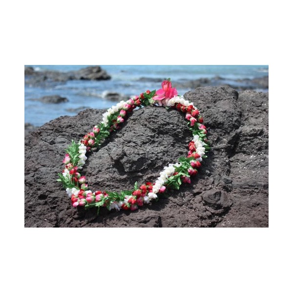 Tikimaster Pikake / Rosebud w/ Leaf Twirl 18" - Hawaiian