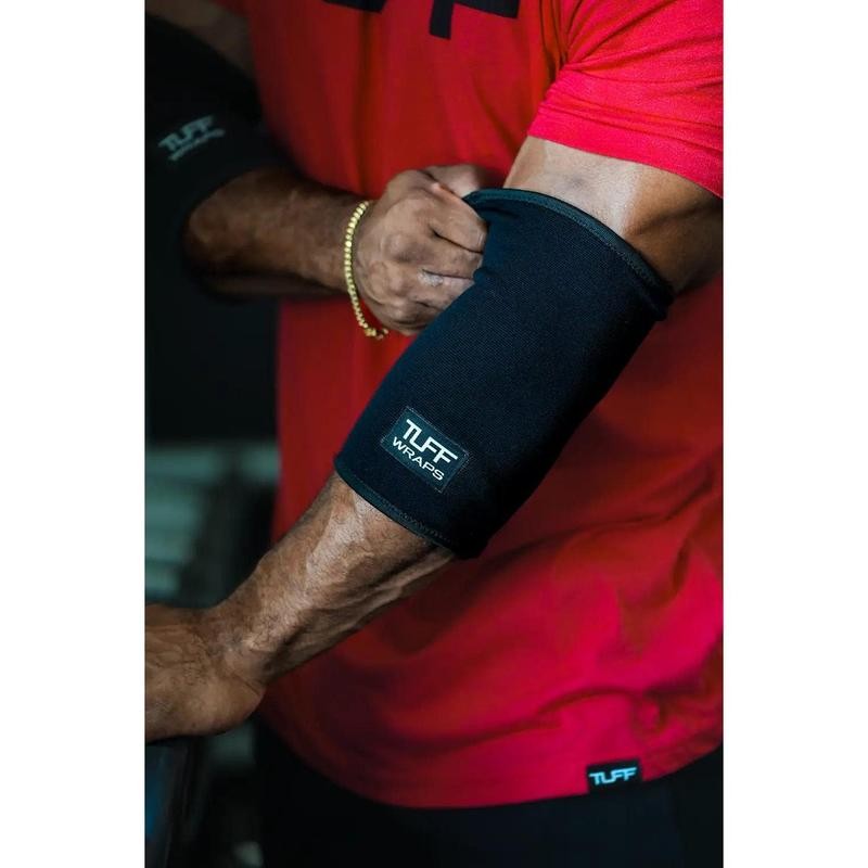 TUFF Double Ply Elbow Sleeves All Black (pair) - Size: