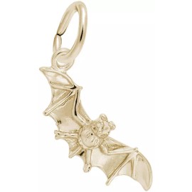 Rembrandt Gold-Plated Sterling Silver Bat Charm by Rembrandt