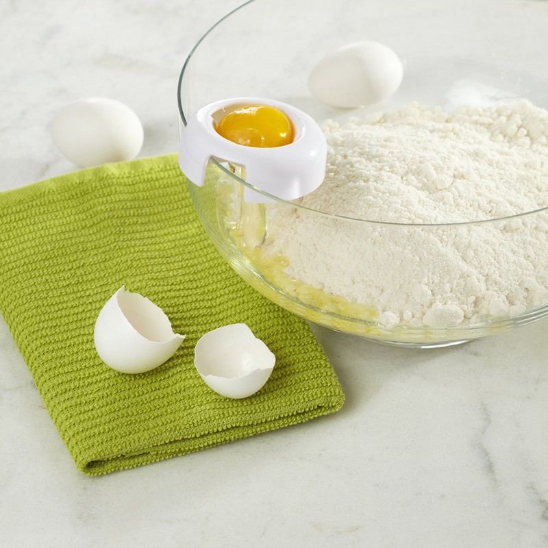 Casabella Two in One Egg Piercer and Separator, Yellow and