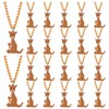 KeeStar 24 Pack Kangaroo Necklace Party Favors for Woodland Animal