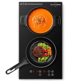 VoltCuisine Induction Cooktop, 3300W Hot Plate Electric Stove for Countertop, Precision Top Induction Burner, Powerful with 9 Preset Power Levels, Child Safety Lock,Independent Timer