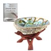 Soul Sticks Abalone Shell for Smudging 4–6" with Wooden Tripod