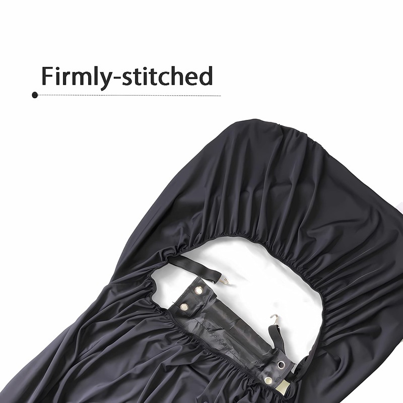 FEIONAGY American Flag Skull Patriotic 2pcs Car Seat Covers, Front