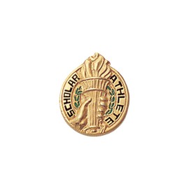 SHOP AWARDS AND GIFTS Scholar Athlete Lapel Pins Appreciation Reward College School, Bulk Pack of 10, Poly Bagged, 3/4 Inch