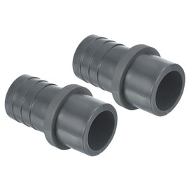 PATIKIL UPVC Reducer Pipe Fitting 32mm OD 30mm Barbed, Straight Coupling Adapter Connector, Grey